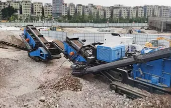 150tph Mobile Impact Crusher for Construction Waste Recycling