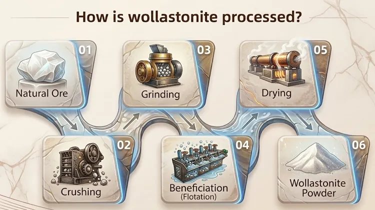 Industrial Processing of Wollastonite