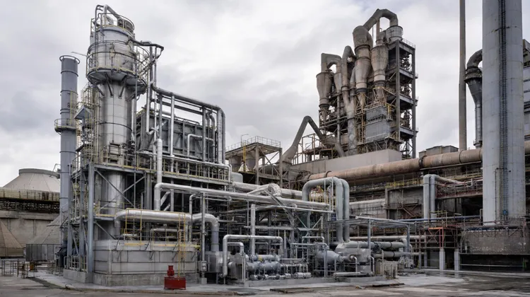 Capturing CO₂ from Cement Plant Exhaust Gas