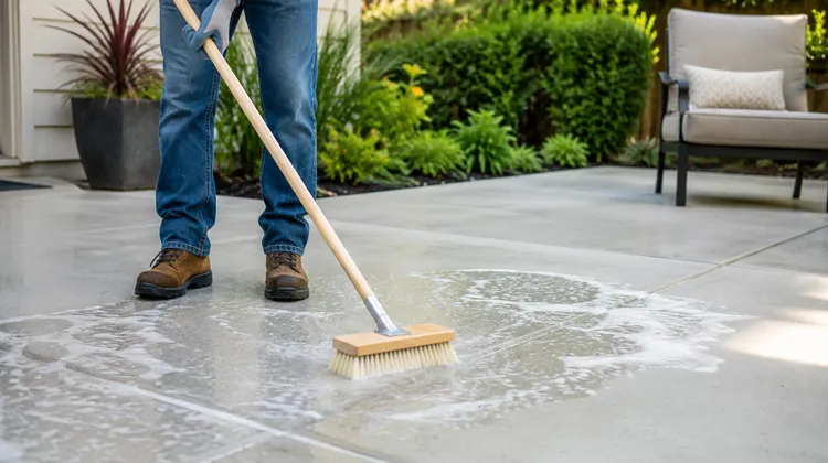 How to Clean Normal Patio Dirt With Soap and Water
