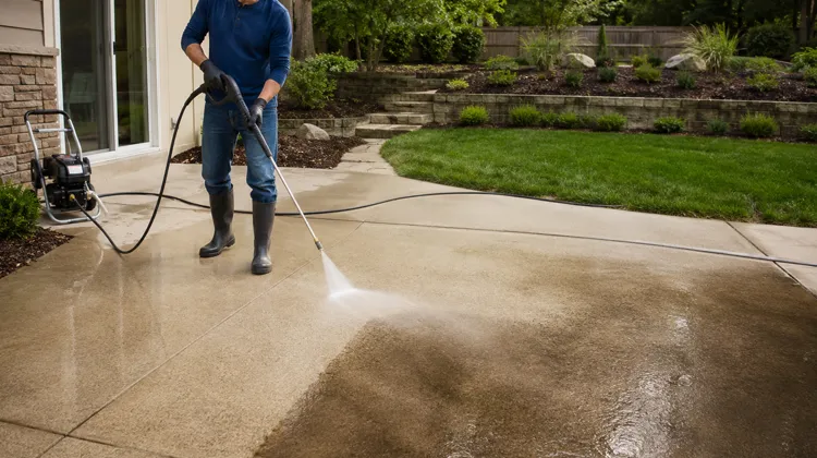 How to Pressure Wash a Concrete Patio